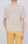 Apc A.p.c. Livio Johnny Collar Polo In Neutral