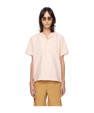Apc Lloyd Striped Cotton Shirt In Pink