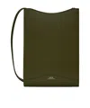 Apc Logo Adjustable Bag Strap Shoulder Bag In Green