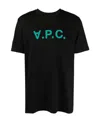 Apc Logo-appliqué Cotton T-shirt In Black