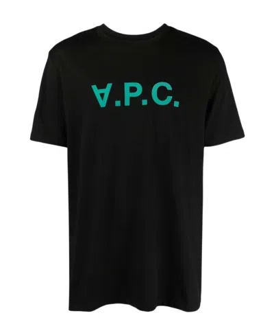 Apc Logo-appliqué Cotton T-shirt In Black