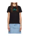 Apc Logo-print Cotton T-shirt In Black