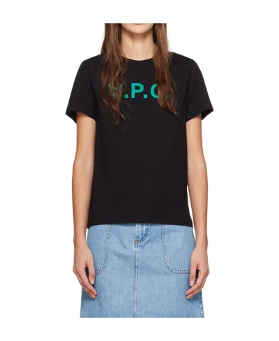 Apc Logo-print Cotton T-shirt In Grey