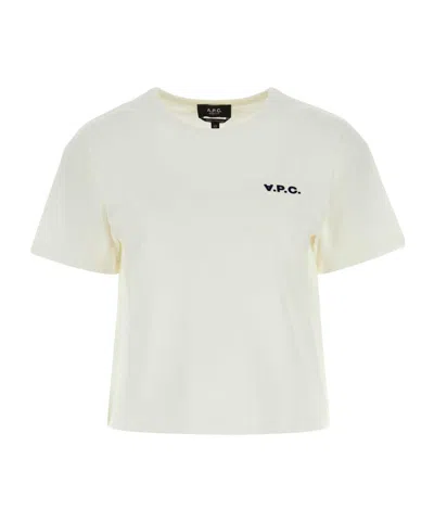APC A.P.C. LOGO DETAILED CREWNECK T-SHIRT