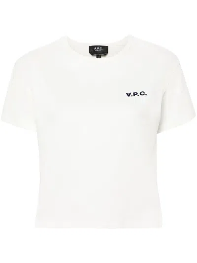 Apc Boxy Petit Vpc T-shirt In White