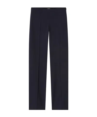 Apc Logo Casual Pants In Black