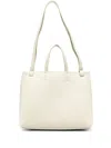 Apc Large Debossed-logo Two-way Bag In Green