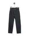 Apc Logo Denim Trousers In Black