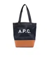 Apc Medium Logo-detail Denim Tote Bag In Multi