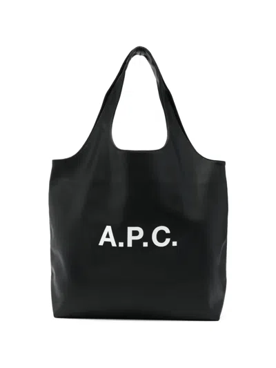 Apc Logo-detail Shoulder Bag In Pink