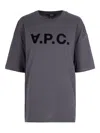 Apc A.p.c. Logo Printed T-shirt In Gray