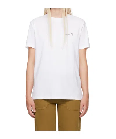 Apc Logo Detail T-shirt In White