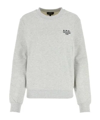 APC A.P.C. LOGO DETAILED CREWNECK SWEATSHIRT