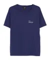 A.p.c. A. P.c. Crew-neck Logo-print T-shirt In Blue