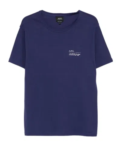 A.P.C. A.P.C. LOGO DETAILED CREWNECK T-SHIRT
