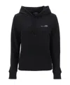 Apc Logo-print Long-sleeved Hoodie In Black
