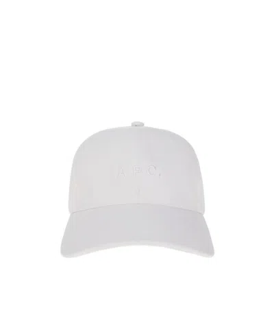 Apc Logo-embroidered Cap In White