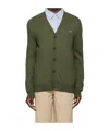 Apc Khaki Joseph Cardigan In Green