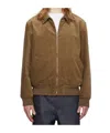 Apc Logo Embroidered Casual Jacket In Green