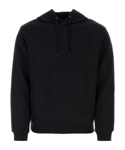 APC A.P.C. LOGO DETAILED DRAWSTRING HOODIE