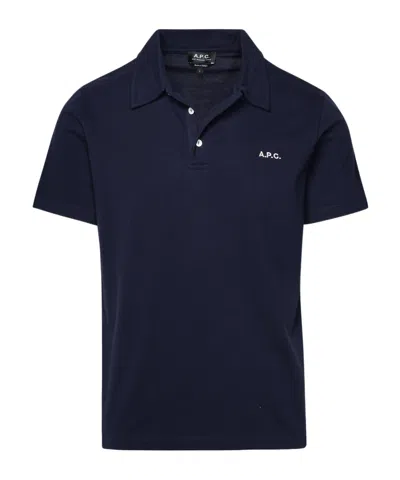 APC A.P.C. LOGO EMBROIDERED SHORT-SLEEVED POLO SHIRT