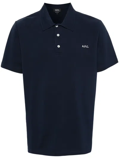 Apc A.p.c. T-shirts And Polos In Blue