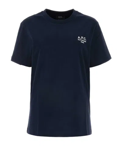 APC A.P.C. LOGO DETAILED CREWNECK T-SHIRT
