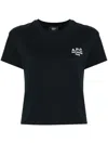 Apc A.p.c. Boxy Rue Madame Cotton Crew-neck T-shirt In Blue