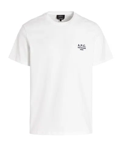 APC A.P.C. LOGO EMBROIDERED CREWNECK T-SHIRT
