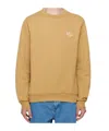 Apc A.p.c. Logo Embroidered Crewneck Sweatshirt In Nude