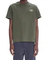 Apc Standard Rue Madame Logo T-shirt In Khaki