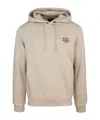 Apc A.p.c. Logo Embroidered Drawstring Hoodie In Nude