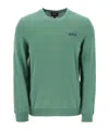 Apc A.p.c. Crew Neck Cotton Sweater In Green