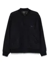 Apc Logo-embroidered Jacket In Black