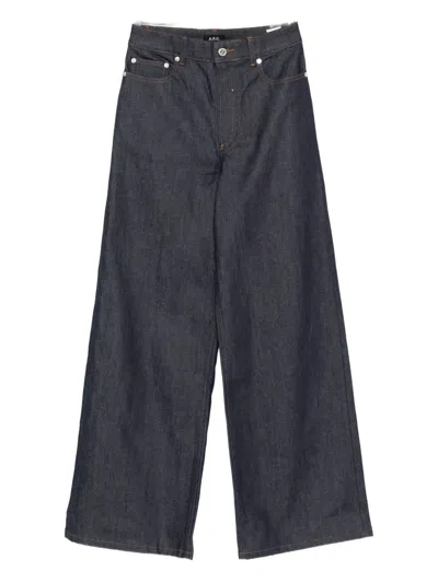 APC LOGO-EMBROIDERED JEANS