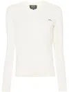Apc Logo-embroidered Jumper In Neutrals