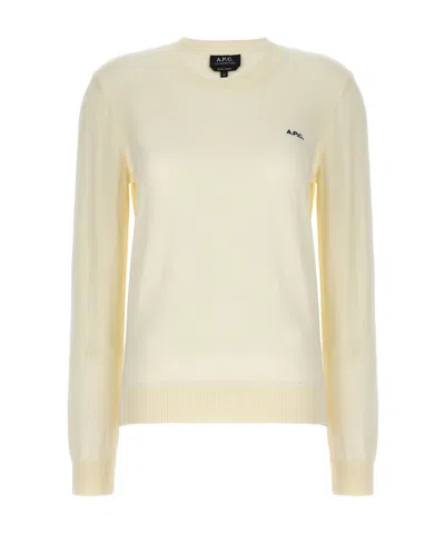 APC A.P.C. LOGO EMBROIDERED CREWNECK JUMPER