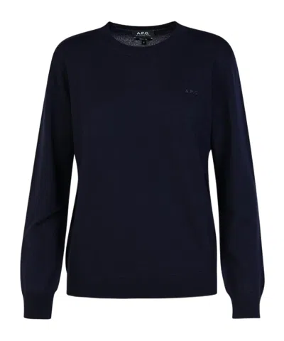 APC A.P.C. LOGO EMBROIDERED KNIT JUMPER