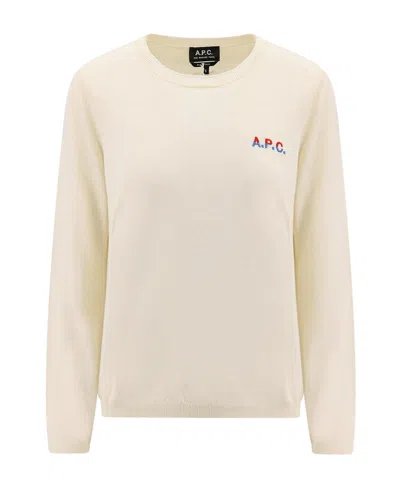 APC A.P.C. LOGO EMBROIDERED KNIT JUMPER