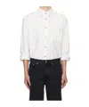 Apc A.p.c. Classic Button-down Shirt With Subtle Logo Detail In White