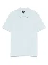 Apc Logo-embroidered Polo Shirt In Green
