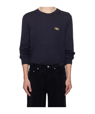 Apc Logo Embroidered Sweater In Black