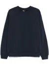 Apc Logo-embroidered Sweatshirt In Blue