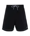 Apc Logo-embroidered Swim Shorts In Black