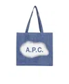 Apc Logo Handbag In Blue