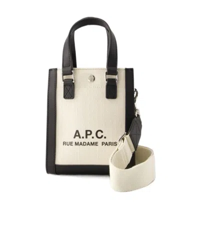 Apc Logo Handbag In Nude