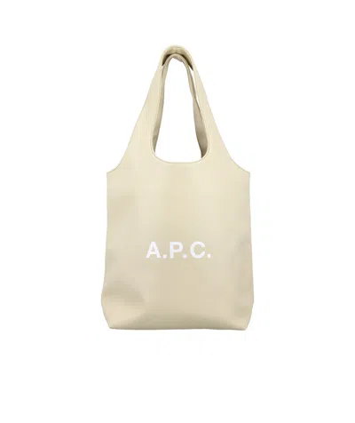 Apc Beige Ninon Small Tote In Baa Beige