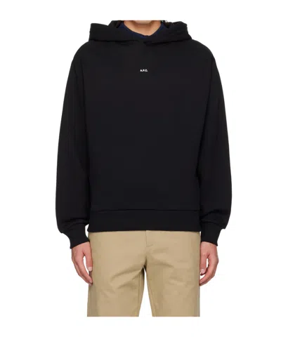 APC LOGO HOODED SWEATER
