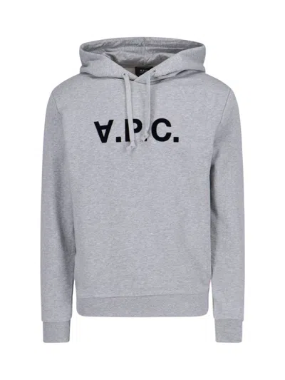 APC LOGO HOODIE - GREY