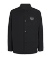 Apc A.p.c. Regis Cotton Blend Overshirt In Black